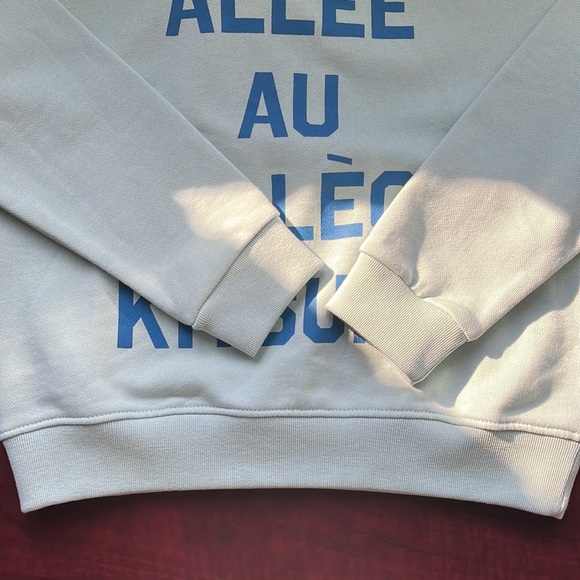 NWT Women’s Maison Kitsuné sweatshirt / Small / Powder blue - Picture 6 of 9